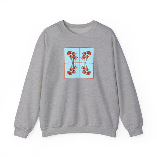 Say It With Flowers - Sweatshirt - Coral Rose: Desire