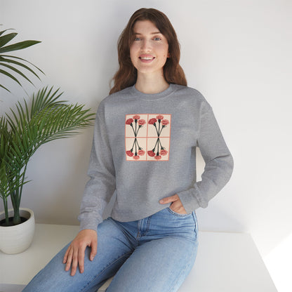 Say It With Flowers - Sweatshirt - Carnation: Deep Love & Affection