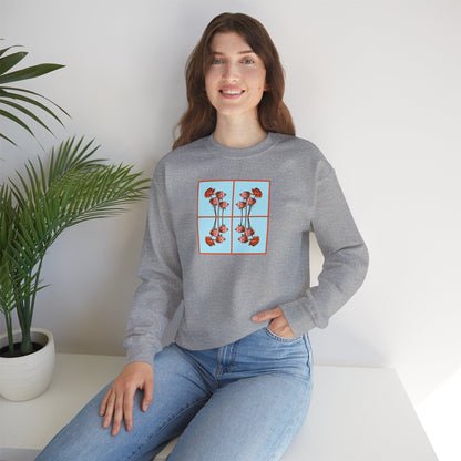 Say It With Flowers - Sweatshirt - Coral Rose: Desire