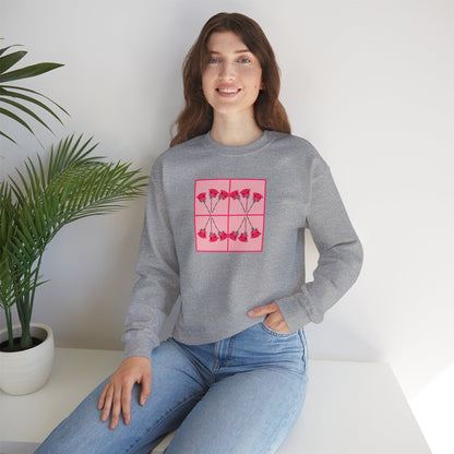 Say It With Flowers - Sweatshirt - Red Rose: Love & Beauty