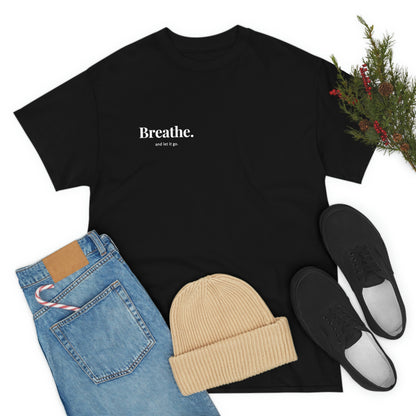 Keep Calm & Ommm (meditate): Breathe & Let It Go T-shirt (black)